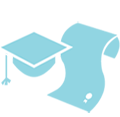EIFA A light blue graduation cap with a tassel sits next to a rolled diploma tied with a ribbon, symbolizing academic achievement and bilingual education in London schools.